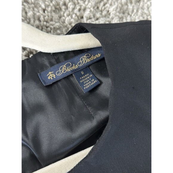 Brooks Brothers Black Wool Sleeveless Sheath Dress Women’s 8 - Picture 3 of 7